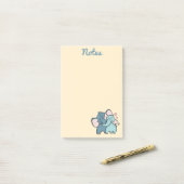 Elefant Liebes-Post-It-Notizen Post-it Klebezettel (Auf Schreibtisch)