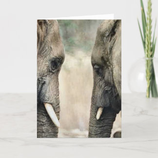Elefant-Liebhaber-Kunst-Geschenke Karte