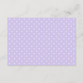 Elefant, Lila Aquarellfarben-Blume, Windeln Begleitkarte (Rückseite)