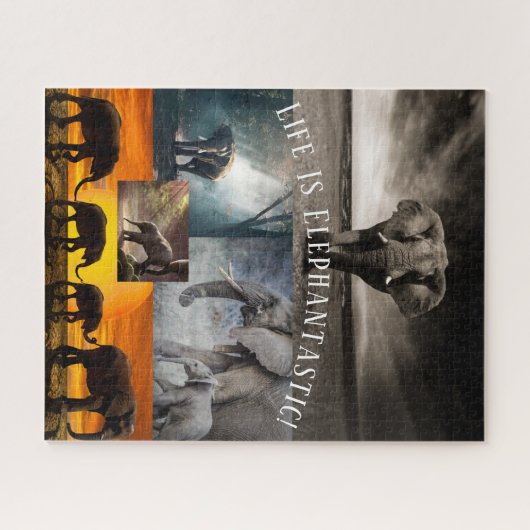 Elefant Lover Fantastisch Puzzle (Horizontal)