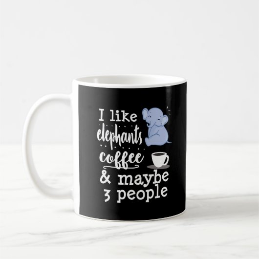 Elefant Lover Funny Gabe Kaffee Lover Kaffeetasse (Links)