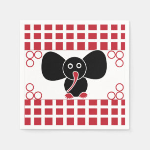 Elefant Mädchen Geburtstag Serviette