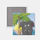 Elefant Magnet (Vorderseite/Rückseite)