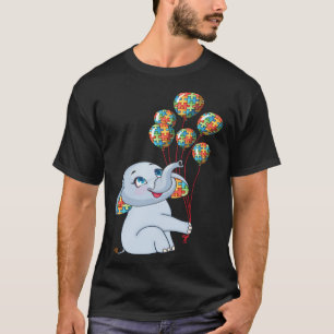 Elefant Mama Autismus Kind Bewusstsein Wähle Freun T-Shirt