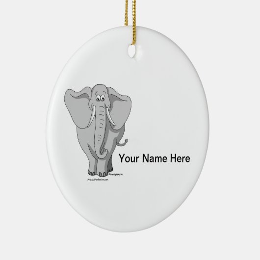 Elefant - Männlich Keramikornament (Rechts)