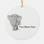 Elefant - Männlich Keramikornament (Vorne)