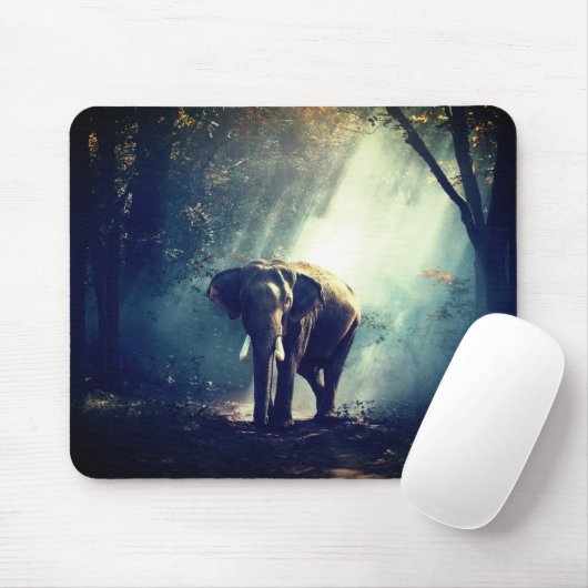 Elefant-Mausunterlage Mousepad (Mit Mouse)