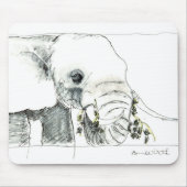 Elefant-Mausunterlage Mousepad (Vorne)