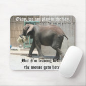 Elefant-Mausunterlage Mousepad (Mit Mouse)