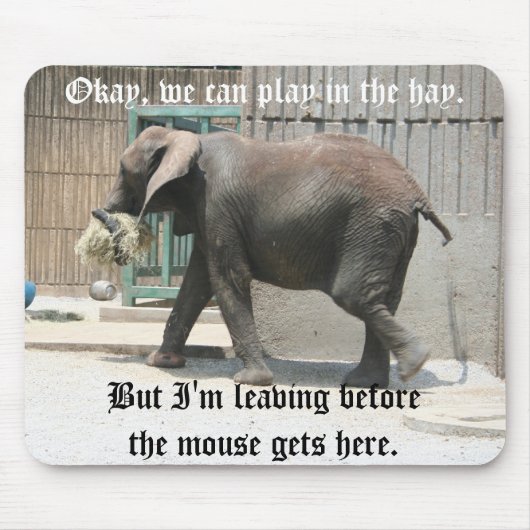Elefant-Mausunterlage Mousepad (Vorne)