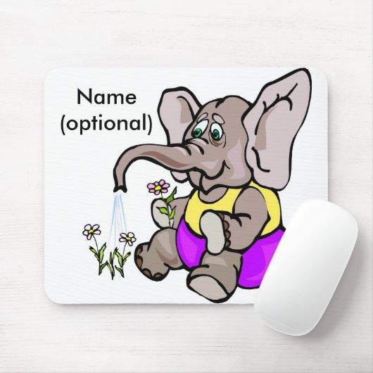 Elefant-Mausunterlage Mousepad (Mit Mouse)