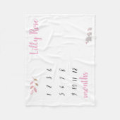 Elefant-Meilenstein-Decke Fleecedecke (Vorderseite)