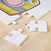Elefant mit Badewanne voller Wasser Puzzle (Seite)