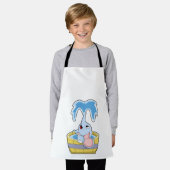 Elefant mit Badewanne voller Wasser Schürze (Getragen)