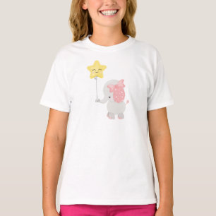 Elefant mit Ballon, Krone, Niedlicher Elefant, Sta T-Shirt