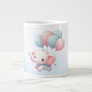 Elefant mit Ballons Jumbo-Tasse