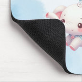 Elefant mit Ballons Mousepad (Ecke)