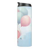 Elefant mit Ballons Thermosbecher (Nach rechts gedreht)