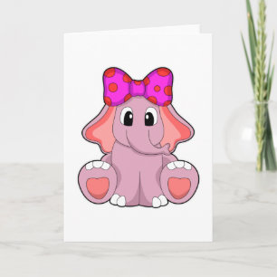 Elefant mit Band Karte