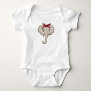 Elefant mit Bandana Baby Strampler