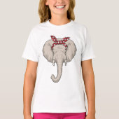 Elefant mit Bandana T-Shirt (Vorderseite)