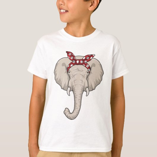Elefant mit Bandana T-Shirt (Vorderseite)