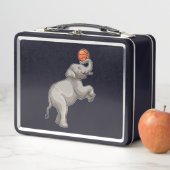 Elefant mit Basketball Metall Brotdose (Beispiel)
