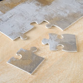 Elefant mit Benin-Designs auf dem Körper Puzzle (Seite)