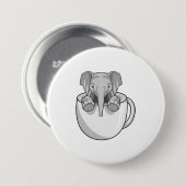 Elefant mit Cup Button (Vorne & Hinten)
