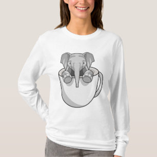 Elefant mit Cup T-Shirt