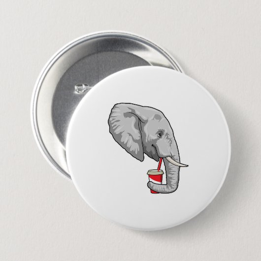 Elefant mit Drink Button (Vorne & Hinten)