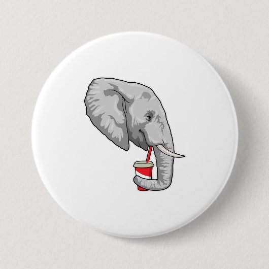 Elefant mit Drink Button (Vorderseite)
