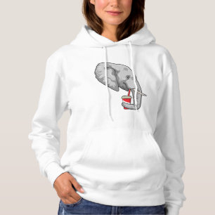 Elefant mit Drink Hoodie
