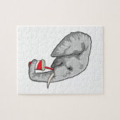 Elefant mit Drink Puzzle (Horizontal)