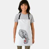 Elefant mit Drink Schürze (Insitu)