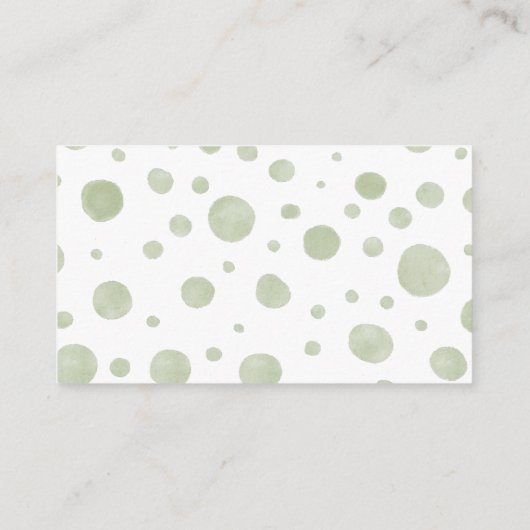 Elefant mit einem grünen Balondisplay Begleitkarte (Rückseite)