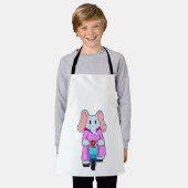 Elefant mit Fahrrad Schürze (Getragen)