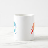 Elefant mit Farbbalken Kaffeetasse (Mittel)