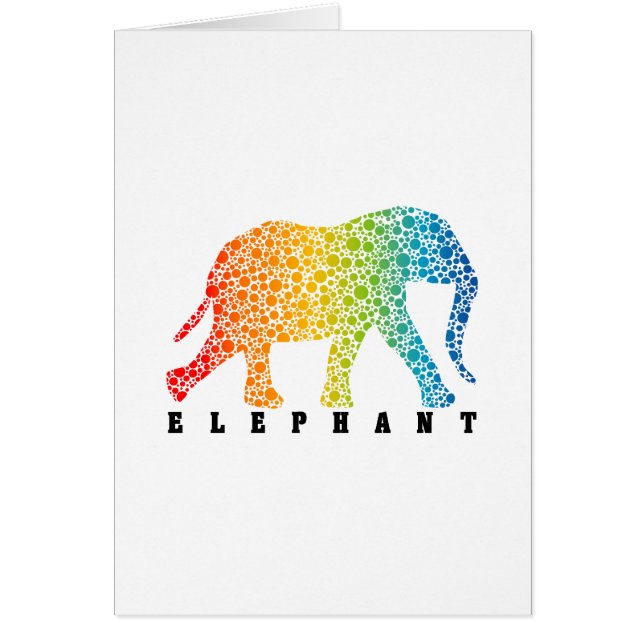 Elefant mit Farben (Vorne)