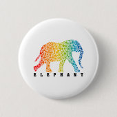 Elefant mit Farben Button (Vorderseite)