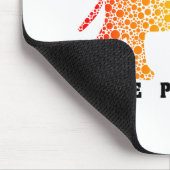 Elefant mit Farben Mousepad (Ecke)