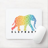 Elefant mit Farben Mousepad (Mit Mouse)