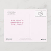 Elefant mit farbigen Herzen Postkarte (Rückseite)