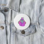 Elefant mit Fieberthermometer Button (Beispiel)