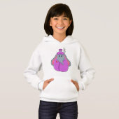 Elefant mit Fieberthermometer Hoodie (Vorne ganz)