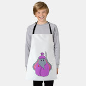 Elefant mit Fieberthermometer Schürze (Getragen)