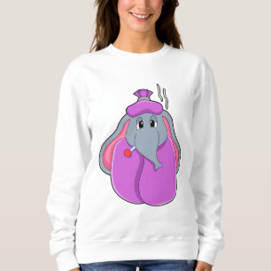 Elefant mit Fieberthermometer Sweatshirt