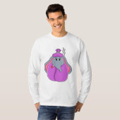 Elefant mit Fieberthermometer T-Shirt (Vorne ganz)