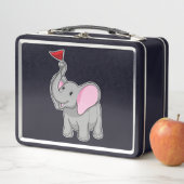 Elefant mit Flagge Metall Brotdose (Beispiel)