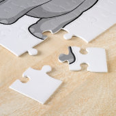 Elefant mit Flagge Puzzle (Seite)